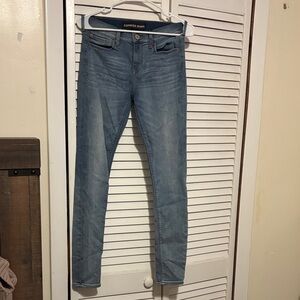 Express Skinny Jeans in Light Blue Wash